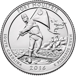 2016 Quarter - P - Fort Moultrie reverse